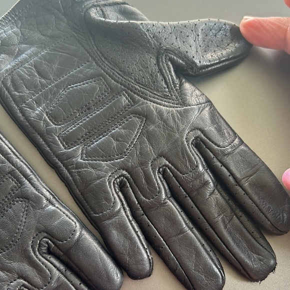 Harley Davidson leather gloves size XS palm fill silicone gel Velcro adjustable - Picture 11 of 13